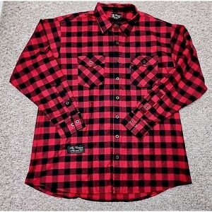 The‎ Vermont Flannel Co Shirt Men's 2XL Plaid Button Up Outdoor Handcrafted USA